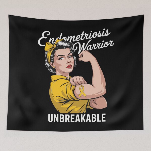 Item preview, Endometriosis Warrior Unbreakable Awareness designed and sold by tiemacopaxer.
