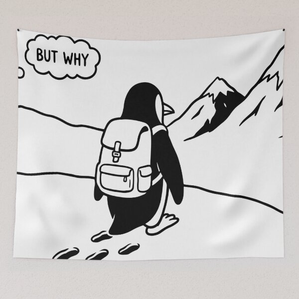 Item preview, But Why ? Penguin : A Nihilist Doodle designed and sold by Skayne.
