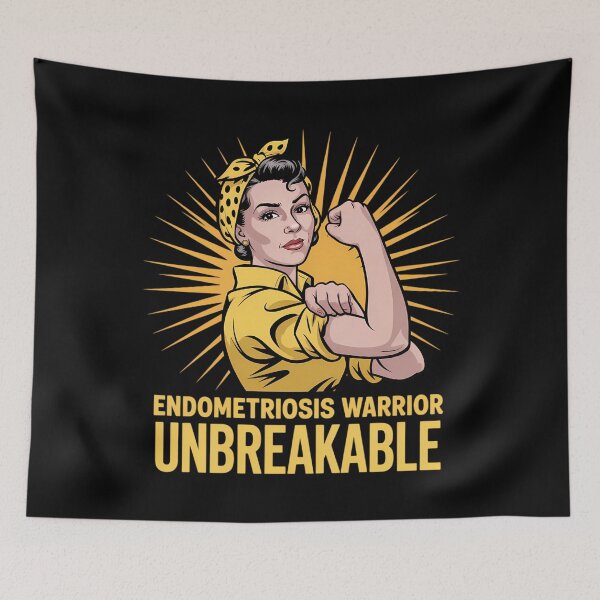 Item preview, Endometriosis Warrior Unbreakable Endometriosis Awareness designed and sold by tiemacopaxer.