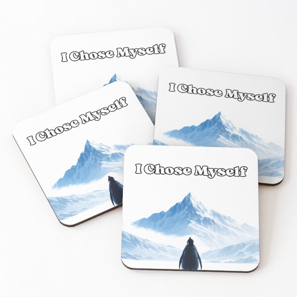 Item preview,  I Chose Myself Quote | Self Love Penguin Winter Mountain Art designed and sold by Bmd4Fitness.