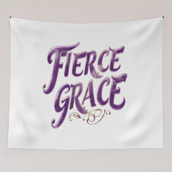 Item preview, Fierce Grace – Bold Christian Faith Typography Design designed and sold by innerfaith.