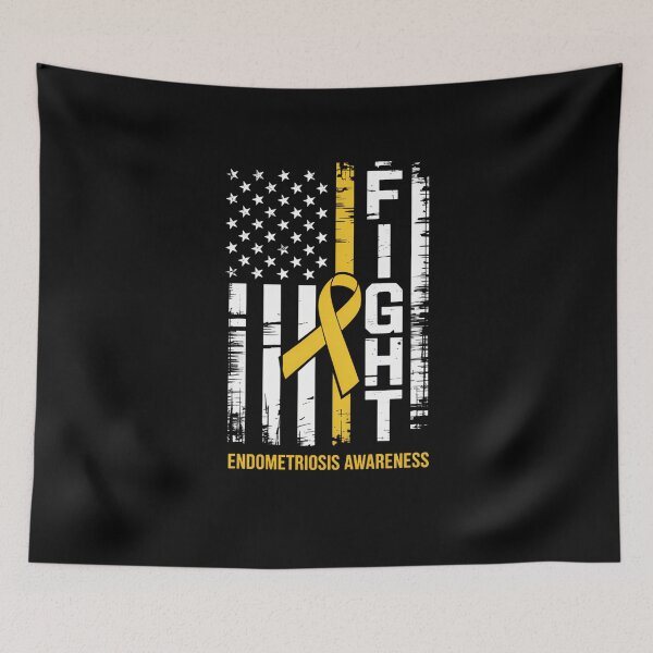 Item preview, Endometriosis Warrior US Flag designed and sold by tiemacopaxer.