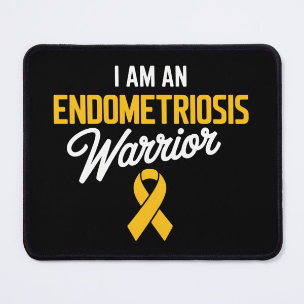 Item preview, Endometriosis Warrior Uterus Endometrium Yellow Ribbon designed and sold by tiemacopaxer.