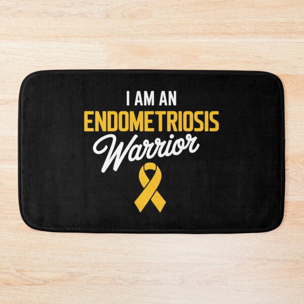 Item preview, Endometriosis Warrior Uterus Endometrium Yellow Ribbon designed and sold by tiemacopaxer.
