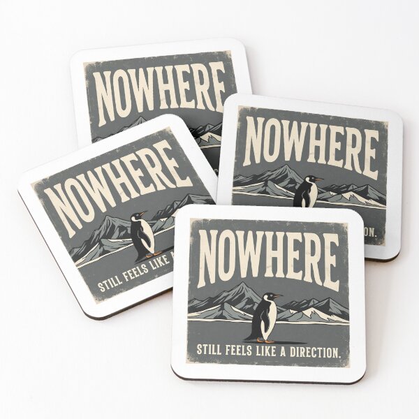Item preview, Existential Penguin - Aesthetic Indie Art Sticker designed and sold by GrumpySableye.
