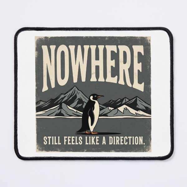 Item preview, Existential Penguin - Aesthetic Indie Art Sticker designed and sold by GrumpySableye.