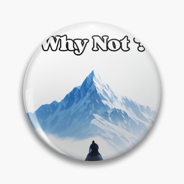 Item preview, Why Not? Penguin Motivation Quote | Minimal Winter Mountain Art designed and sold by Bmd4Fitness.