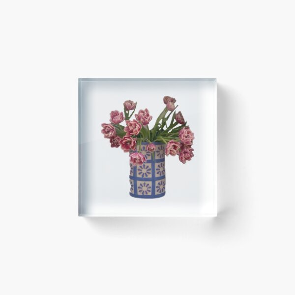 Item preview, Tulips in pot flower sticker designed and sold by inainart.