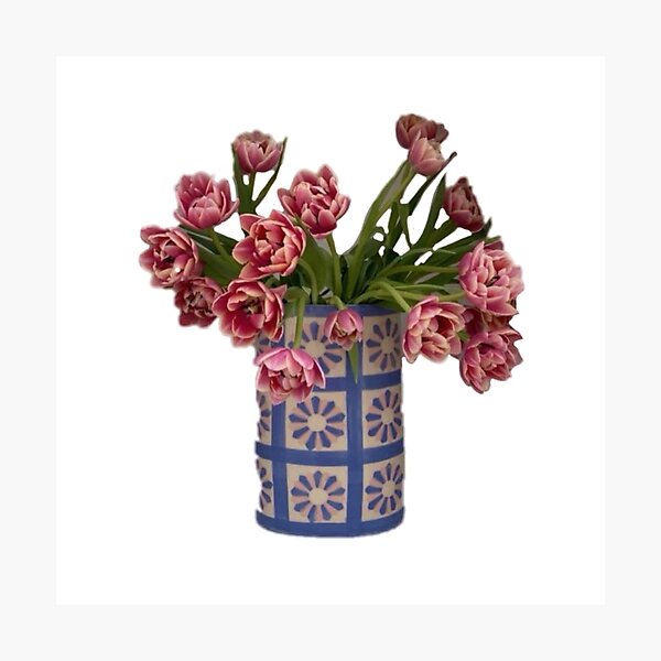 Item preview, Tulips in pot flower sticker designed and sold by inainart.