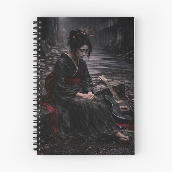 Item preview, Japanese woman with guitar – Melancholic motif designed and sold by drizzd.