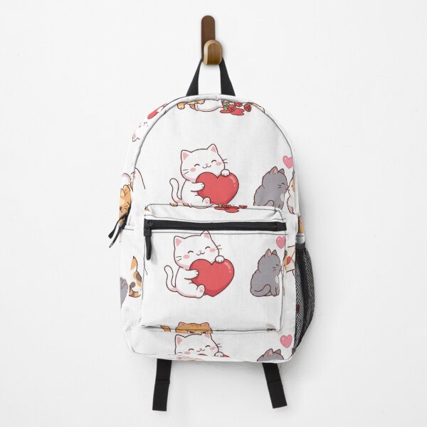 Item preview, Adorable Kawaii Cats Love and Heart Illustrations designed and sold by NonditStudio.