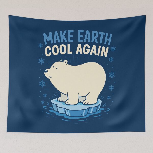 Item preview, Climate Awareness Polar Bear Statement designed and sold by digijob.