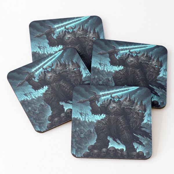 Item preview, Ice Death Knight Warrior - Dark Fantasy Digital Art designed and sold by CodeDreamscape.