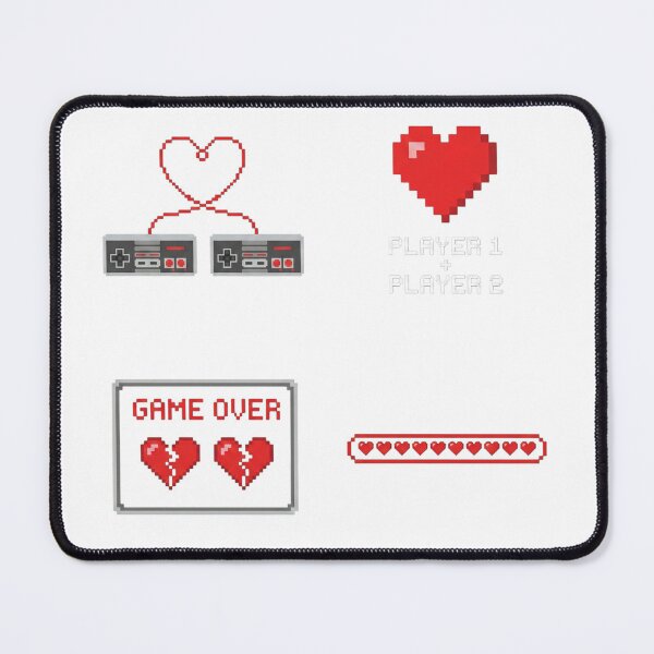 Item preview, Retro Pixel Art Valentine Gaming Set designed and sold by NonditStudio.