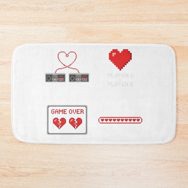 Item preview, Retro Pixel Art Valentine Gaming Set designed and sold by NonditStudio.