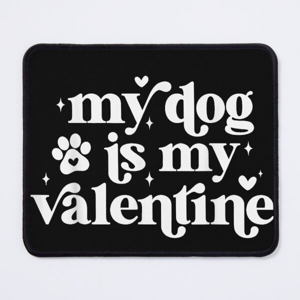 Item preview, Cute typography quote celebrating dog love as perfect valentine message designed and sold by StanaLuis.