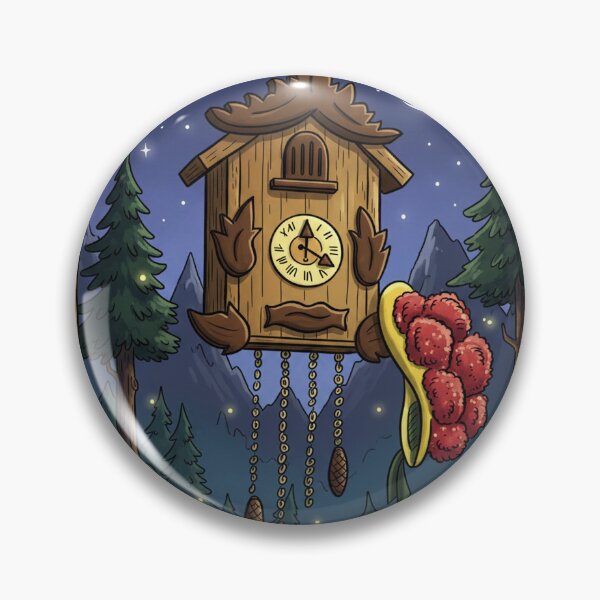 Item preview, Magical Forest Clock - Kuckucksuhr im Zauberwald - Schwarzwald Nacht designed and sold by iL PhotoArt Germany.