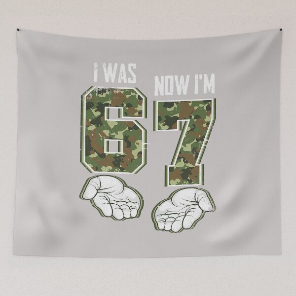 Item preview, I was 6 Now I'm 7 Birthday Boys Kids 67 Meme Six Seven 6 7 designed and sold by MabelWells.