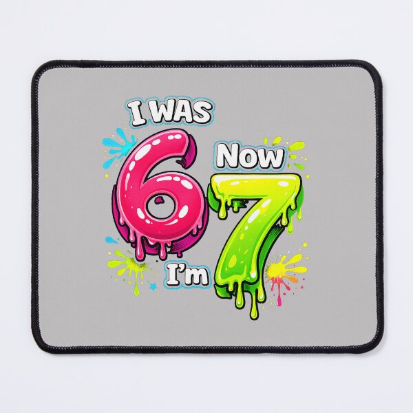 Item preview, I was 6 Now I'm 7 Funny 67 Meme 7 Years Old Birthday Kids T-Shirt designed and sold by MabelWells.