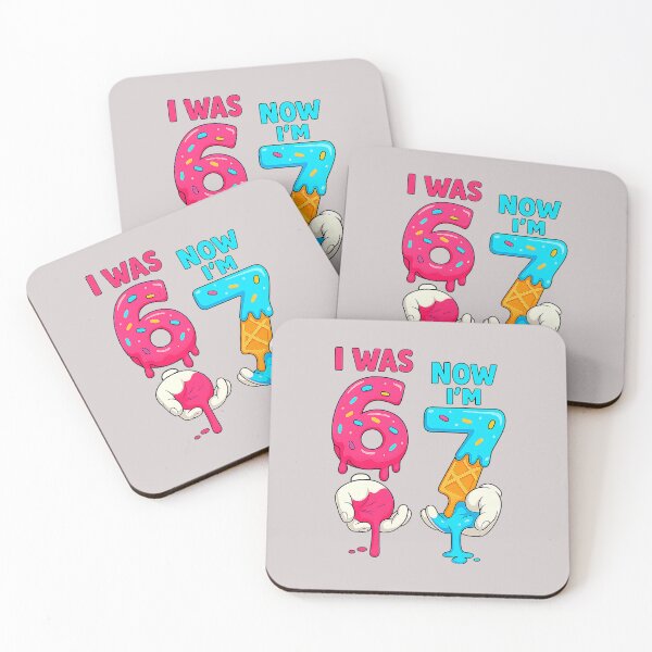 Item preview, I was 6 Now I'm 7 Year Old Birthday Six Seven Meme 67 Kids designed and sold by MabelWells.