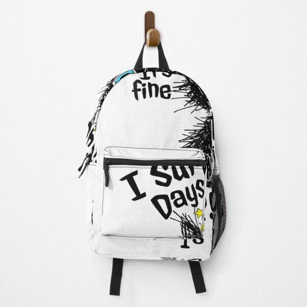 Item preview, Funny stressed black cat illustration about surviving school and emotional burnout designed and sold by StanaLuis.