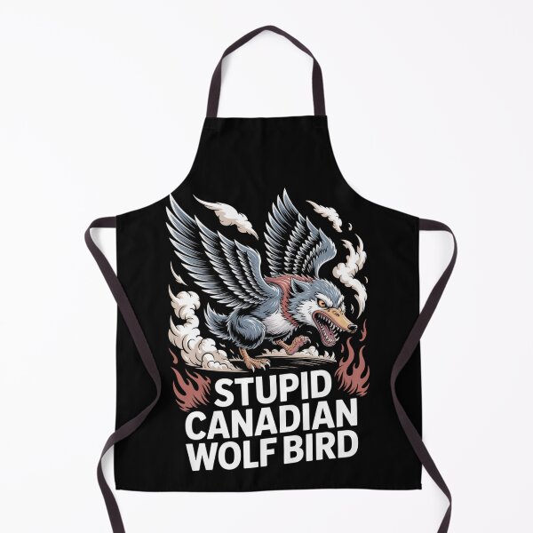 Item preview, Stupid Canadian Wolf Bird - Epic Flying Flames Japanese Tattoo Design designed and sold by DarylWelsh2024.