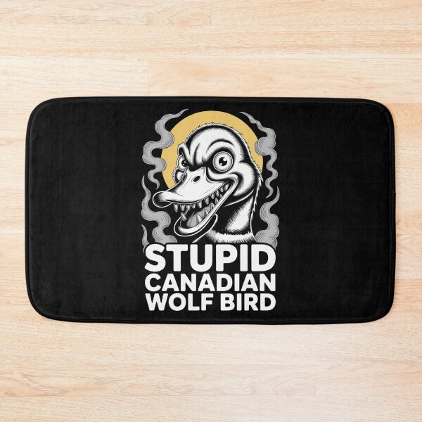 Item preview, Stupid Canadian Wolf Bird - Golden Moon Deranged Portrait Design designed and sold by DarylWelsh2024.