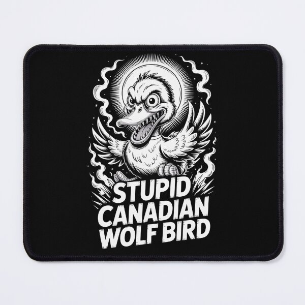 Item preview, Stupid Canadian Wolf Bird - Cosmic Halo Screaming Beast Design designed and sold by DarylWelsh2024.