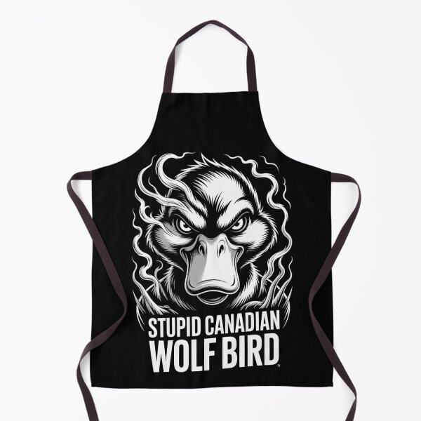 Item preview, Stupid Canadian Wolf Bird - Intimidating Angry Stare Smoke Portrait Design designed and sold by DarylWelsh2024.