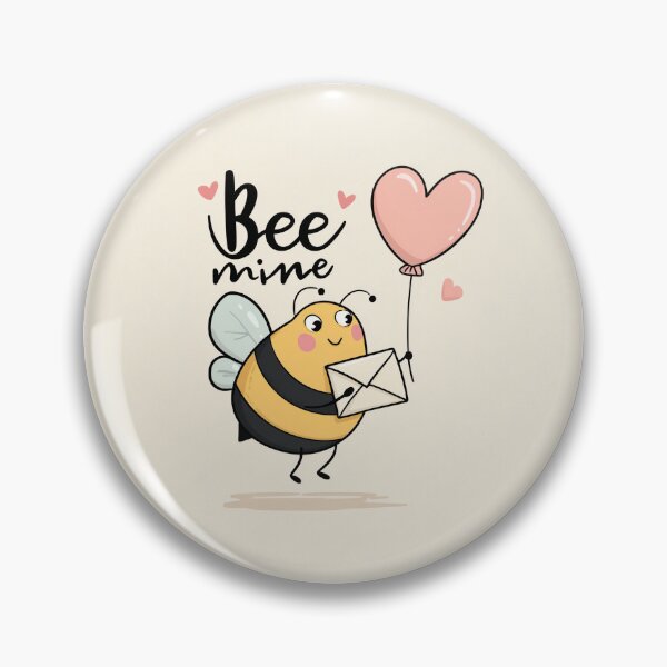 Item preview, Bee my Valentine bee  designed and sold by sosoetmonde.