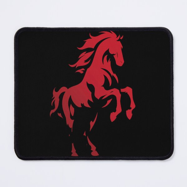 Item preview, Red Horse Silhouette On Black designed and sold by EdvvinStudios.