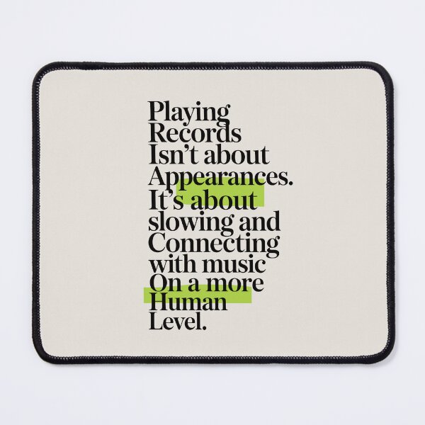 Item preview, Playing Vinyl – Elegant Typographic DJ Wall Art for Music Purists designed and sold by paulo silveira.