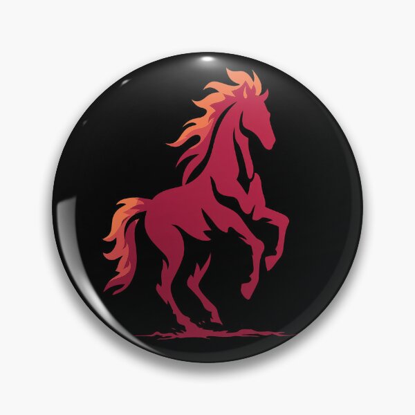 Item preview, Fiery Mane Horse Rising Proud designed and sold by EdvvinStudios.