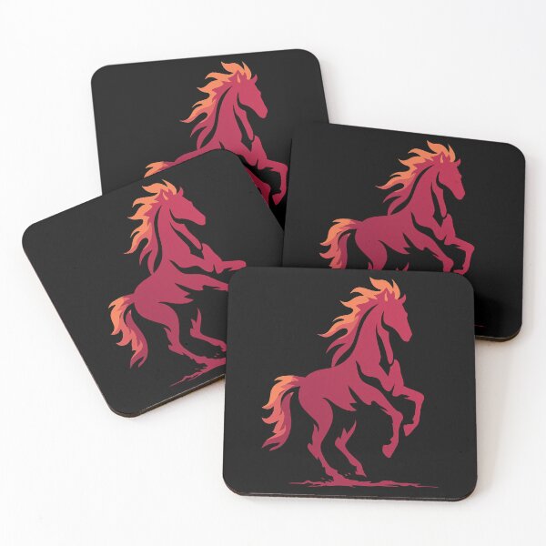 Item preview, Fiery Mane Horse Rising Proud designed and sold by EdvvinStudios.