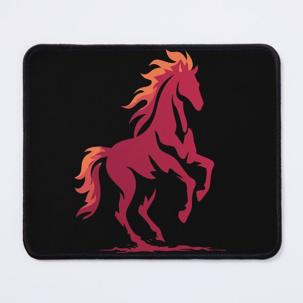 Item preview, Fiery Mane Horse Rising Proud designed and sold by EdvvinStudios.