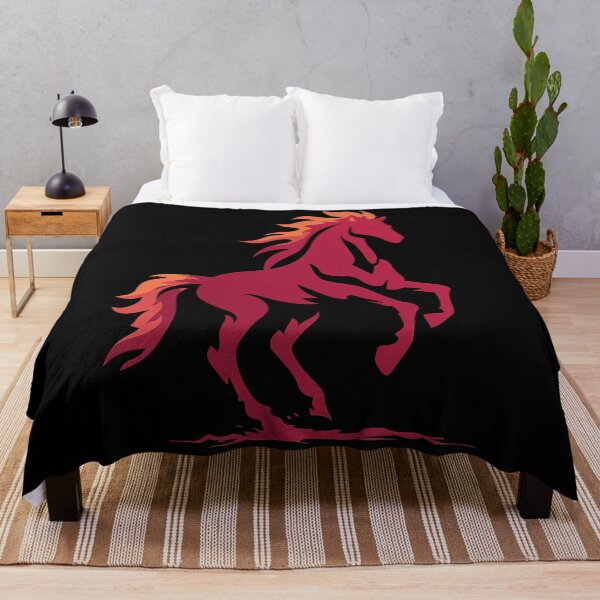 Item preview, Fiery Mane Horse Rising Proud designed and sold by EdvvinStudios.
