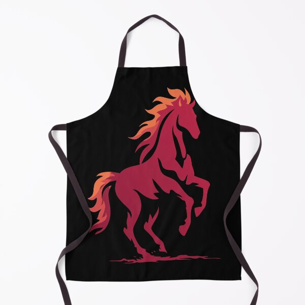 Item preview, Fiery Mane Horse Rising Proud designed and sold by EdvvinStudios.