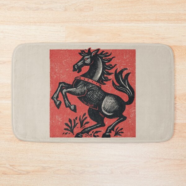 Item preview, Bold Horse Against Red Field designed and sold by EdvvinStudios.