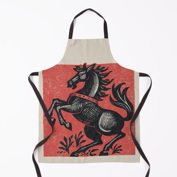 Item preview, Bold Horse Against Red Field designed and sold by EdvvinStudios.
