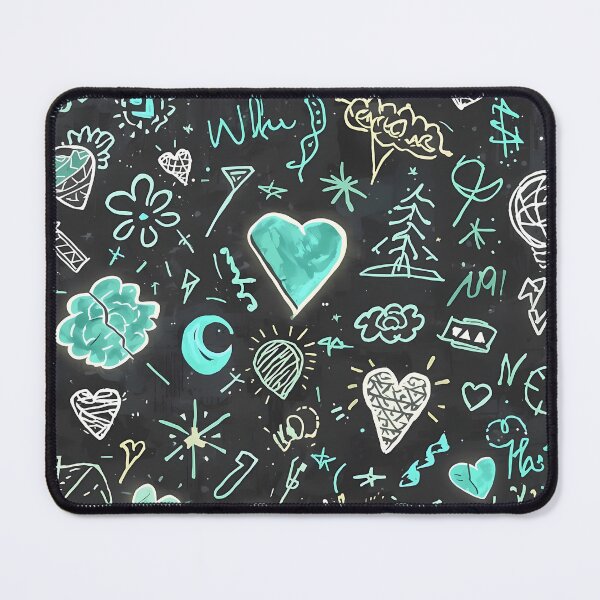 Item preview, Emotional Watercolor Doodle Pattern designed and sold by ShopSpire.