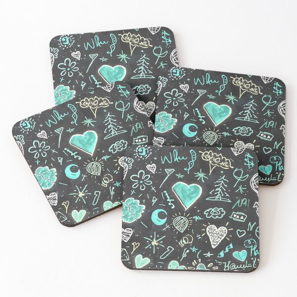 Item preview, Emotional Watercolor Doodle Pattern designed and sold by ShopSpire.