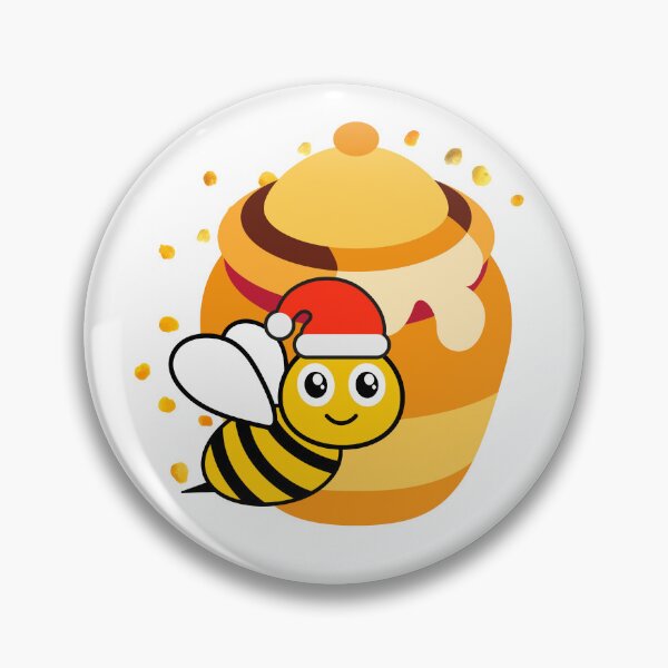 Artikelvorschau, Cute Bee with Honey Barrel Sweet Cartoon Honey Bee Illustration. entworfen und verkauft von LunaPrintCo.
