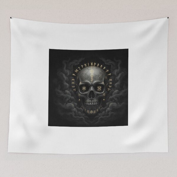 Item preview, Dark fantasy skull designed and sold by Zazeyy.