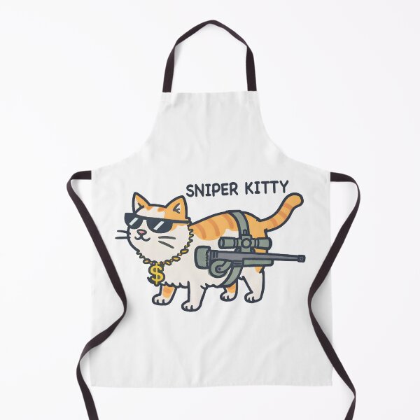 Item preview, Sniper Kitty Funny Cat Illustration designed and sold by Senkov.