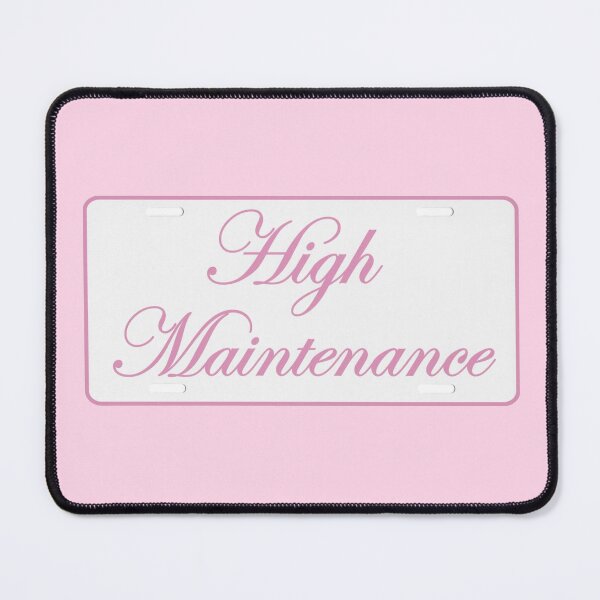 Item preview, pink cutesy girly girl sticker - High Maintenance designed and sold by inainart.