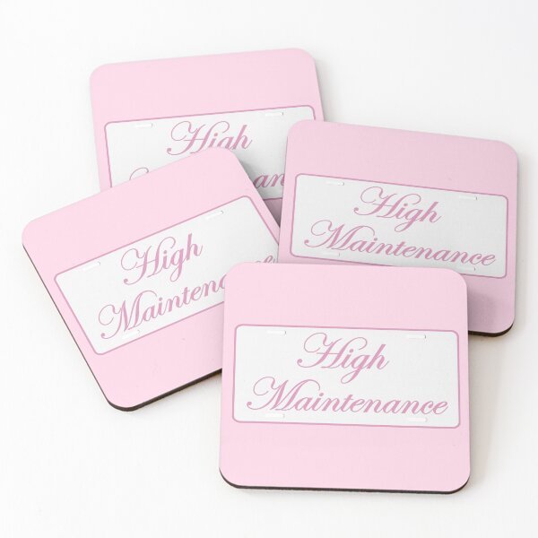 Item preview, pink cutesy girly girl sticker - High Maintenance designed and sold by inainart.