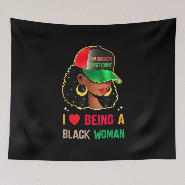 Item preview, Empowering illustration celebrating black woman pride identity and cultural strength designed and sold by TiaraHans.