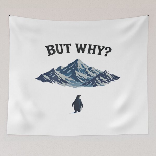 Item preview, But Why? – Minimalist Penguin Mountain designed and sold by dianadouri.
