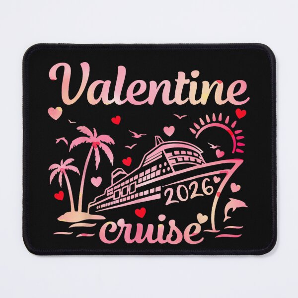 Item preview, Valentine Cruise 2026 Tropical Vacation With Palm Trees And Heart Sunset designed and sold by TiaraHans.