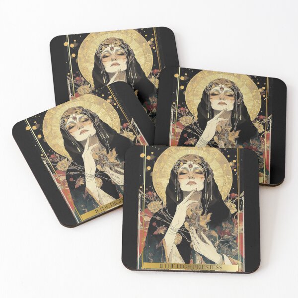 Item preview, II The High Priestess Tarot Card Illustration designed and sold by Thunderg1rl.